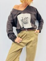 T-shirt manches longues imprimé “Late Chocolate” – Image 5