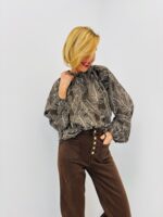 Blouse Imprimée feuillage – Élégance fluide et naturelle