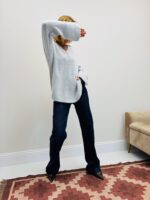 Pull col V avec col chemise – Image 3