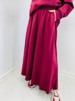 Jupe Fluide en viscose à taille élastiquée