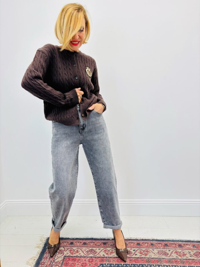 Gilet Torsadé avec écusson brodé – Image 6
