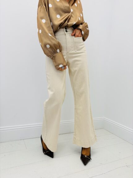 Pantalon Large Flare rétro chic