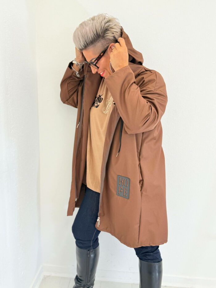 Parka capuche zippé style urbain oversize – Image 7