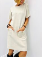 Robe Droite à poches bijoux – Élégance moderne signée VALENTYNE – Image 3