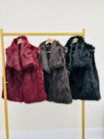 Veste Sans Manches en fausse fourrure – Élégance cocoon italienne – Image 3