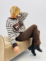 Pull Marinière “CIAO Milano” – Esprit italien & maille cocoon – Image 3