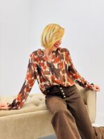 Blouse Fluide imprimé automnal – Légèreté & élégance naturelle – Image 3