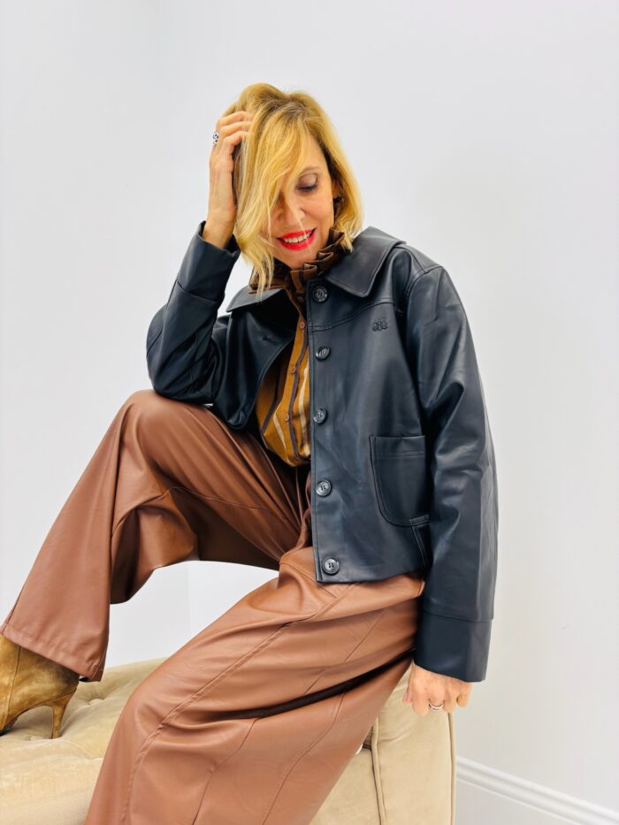 Veste en Simili cuir Claudine – Marque ANGE – Image 2