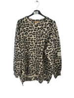 Sweat imprimé léopard grande taille – Image 2
