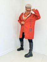 Parka capuche zippé style urbain oversize
