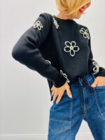 Pull flower perle – Marque VALENTYNE