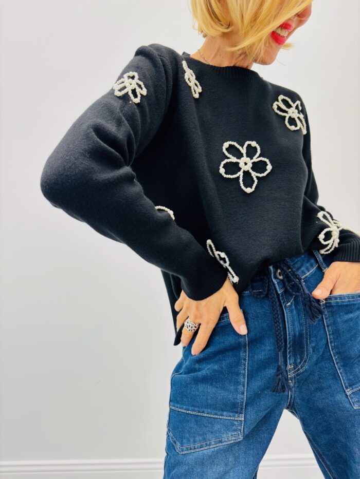 Pull flower perle – Marque VALENTYNE – Image 1