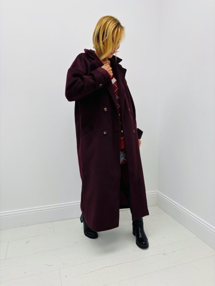 Manteau Long en laine double boutonnage – Image 5