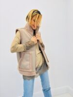 Veste Sans Manches réversible effet mouton – modèle par FREDA – Image 8