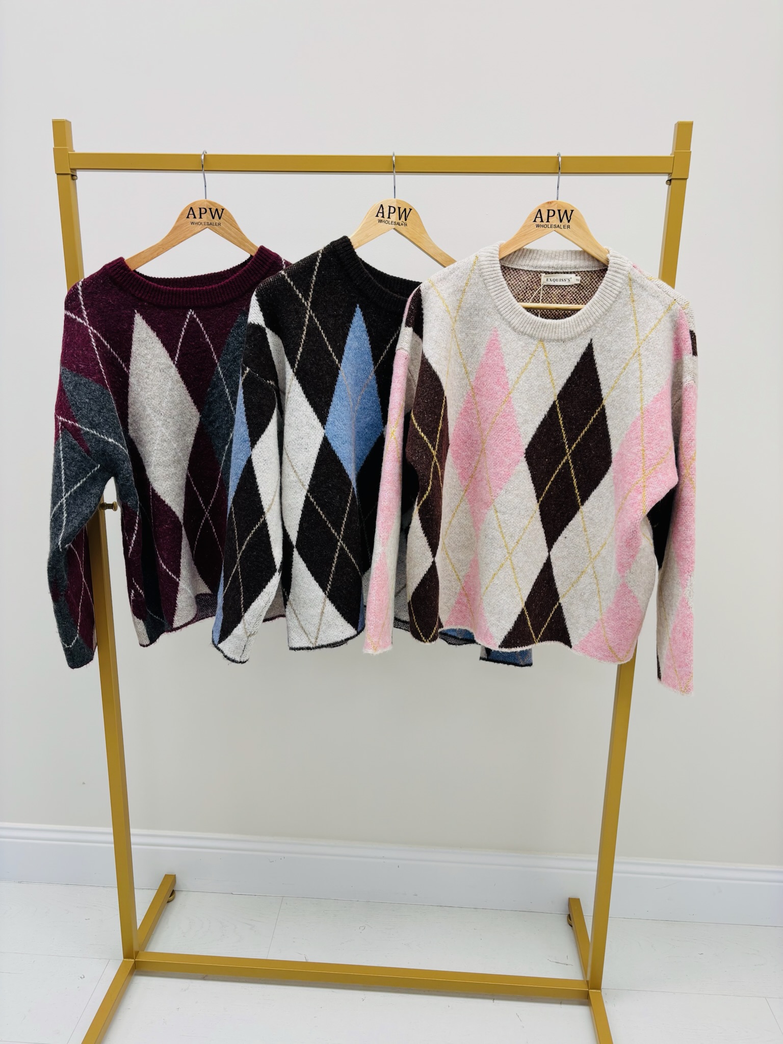 BD1E3CD0-942B-4A3C-B336-4CC1D35C3FFB Pull Losanges laine mélangée – Esprit Preppy Chic Berlington – Image 2