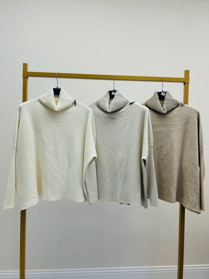 Pull Col Roulé oversize – Marque VALENTYNE (Exclusivité) – Image 3