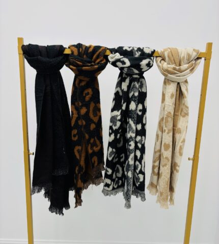 Écharpe Douce à motifs léopard – Chaleur & élégance