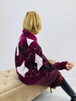 Pull à Losanges Burlington – Col Polo viscose – Image 4