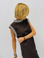 Robe Chic à Col perlé
