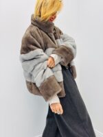 Veste fausse fourrure bicolore – Marque : JOEY & JOEY – Image 8