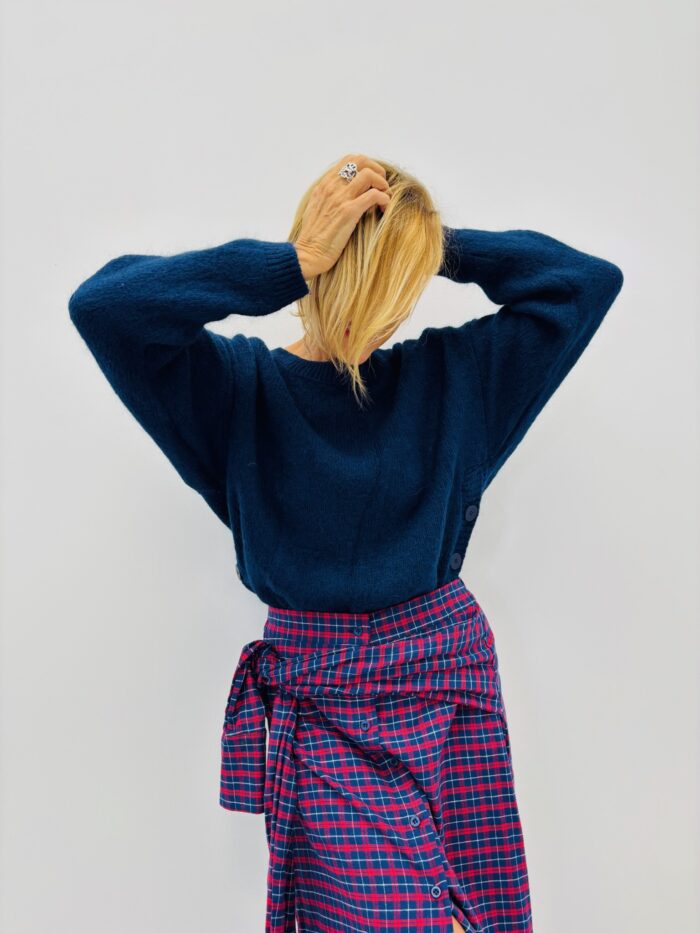 Pull en Laine et Kid mohair – Détails boutons & douceur italienne – Image 8