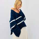 Pull Oversize à Rayures – Douceur laineuse et allure cocoon
