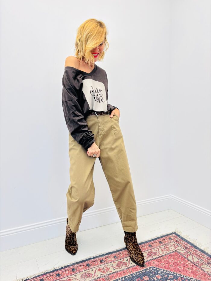 T-shirt manches longues imprimé “Late Chocolate” – Image 4