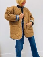 Veste Réversible Velours & Carreaux – 2 styles en 1 – Image 4