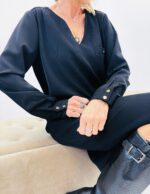 Robe Fluide HOLLY – Élégance minimaliste signée EMA BLUES