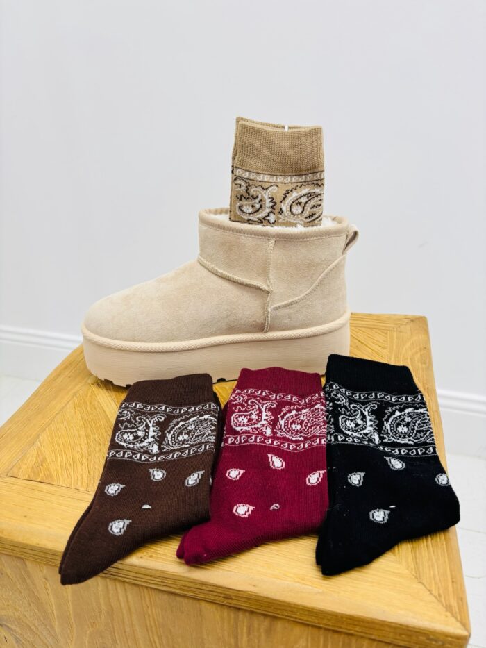 Chaussettes Imprimé Bandana – Image 1
