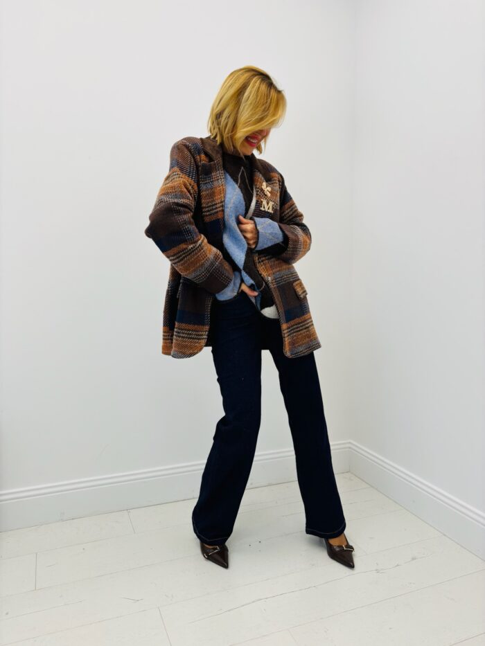 Manteau à Carreaux – Esprit british revisité 🇮🇹 – Image 5