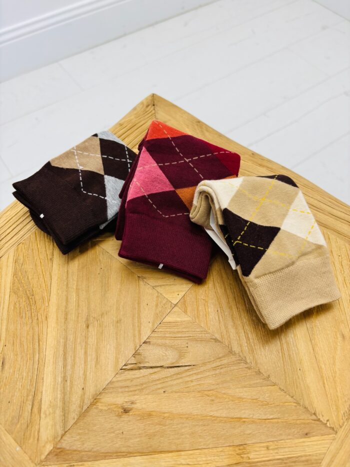 Chaussettes Motif losanges “Burlington” – Image 1