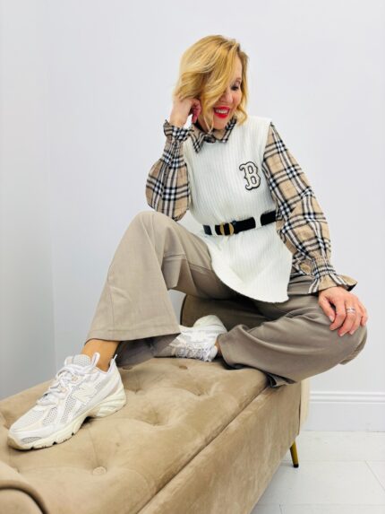 Top Trompe-l’œil effet chemise – Élégance casual par LM LULU