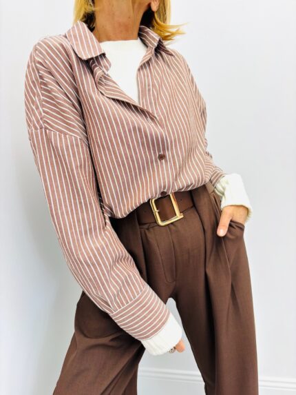 Chemise Rayée Fluide