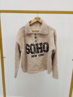 Pull “SOHO New York” – Détail imprimé léopard – Image 2