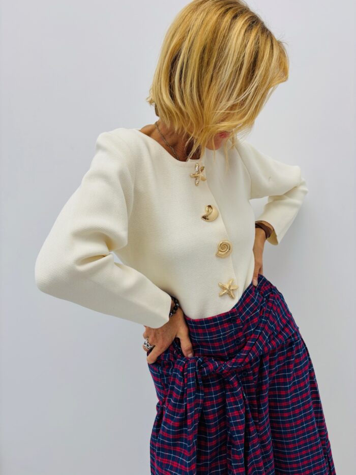 Gilet en Viscose avec Boutons bijoux – Image 4