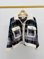 Veste à Carreaux doublée sherpa – Style cocoon chic – Image 2