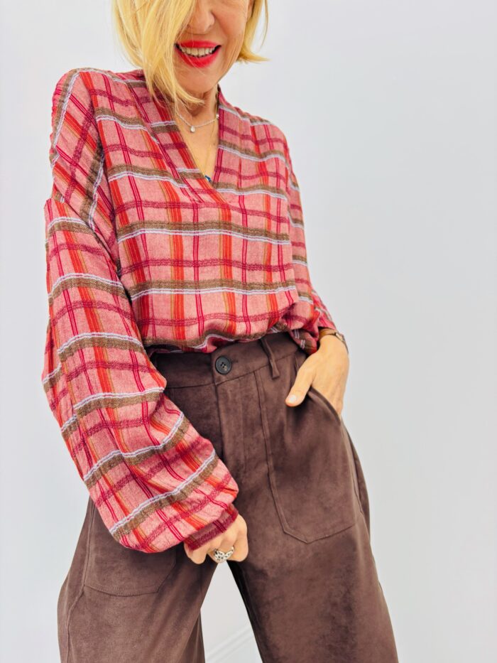 Chemise Carreaux effet lainage – Fabrication italienne – Image 5