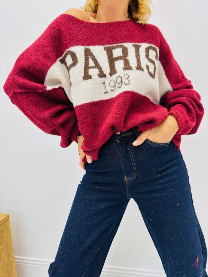 Pull Inscription PARIS – Style sporty chic – Image 8
