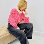 Chemise 100 % coton – Esprit rétro chic