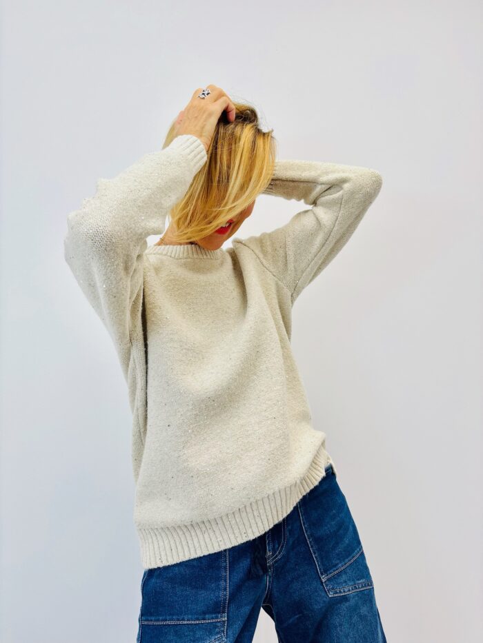 Pull à Sequins discrets – Marque VALENTYNE – Image 1