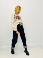 Pull Inscription PARIS – Style sporty chic – Image 4
