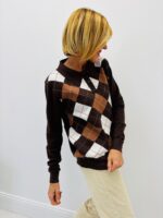 Pull Viscose « Burlington » – Motif losanges chic – Image 4