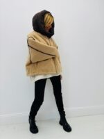 Doudoune Doublée Sherpa – Capuche amovible et coupe oversize – Image 3
