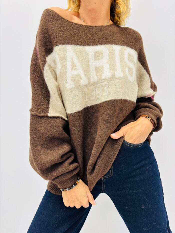 Pull Inscription PARIS – Style sporty chic – Image 5