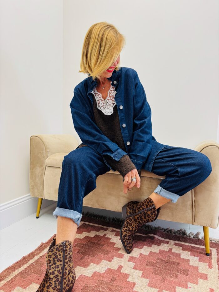 Chemise col Victorien en jean – Image 2