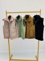 Veste Sans Manches réversible effet mouton – modèle par FREDA – Image 2