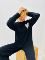 Pull Doux avec Cœur Strassé – Marque VALENTYNE – Image 3