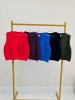 Top Sans Manches en maille kid mohair – Douceur italienne et allure moderne – Image 4