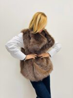 Veste Sans Manches en fausse fourrure – Élégance cocoon italienne – Image 7